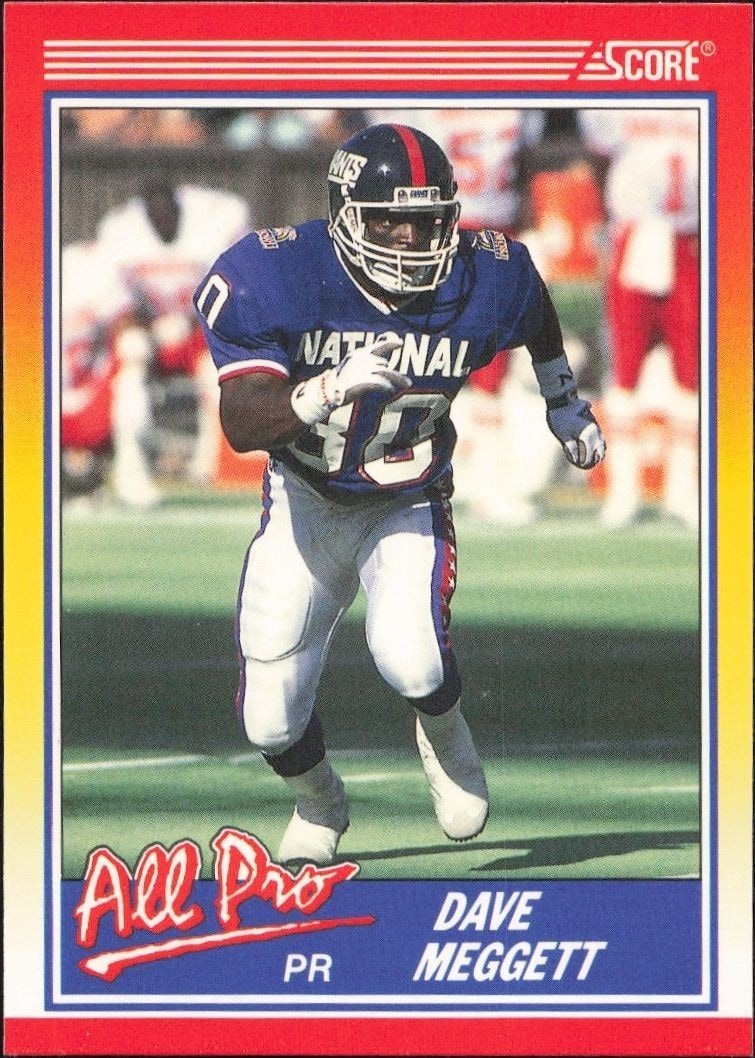 1990 Score Dave Meggett #576 trading card
