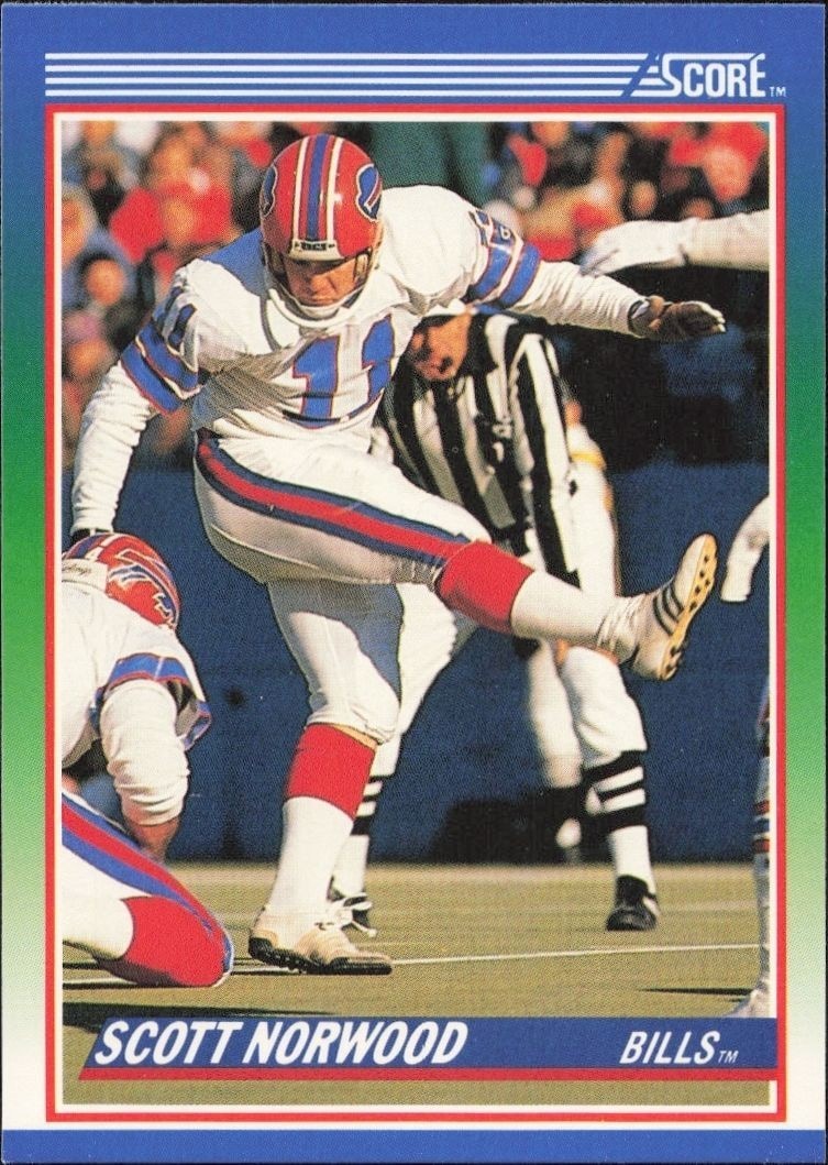 1990 Score Scott Norwood #63 trading card
