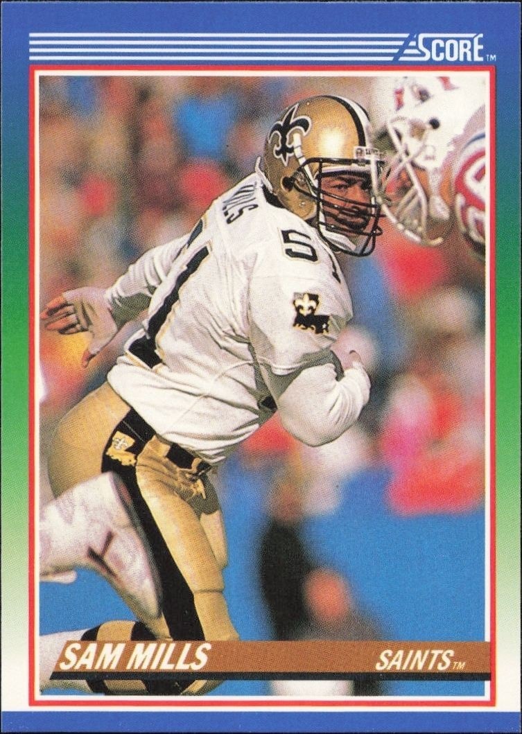 1990 Score Sam Mills #74 trading card