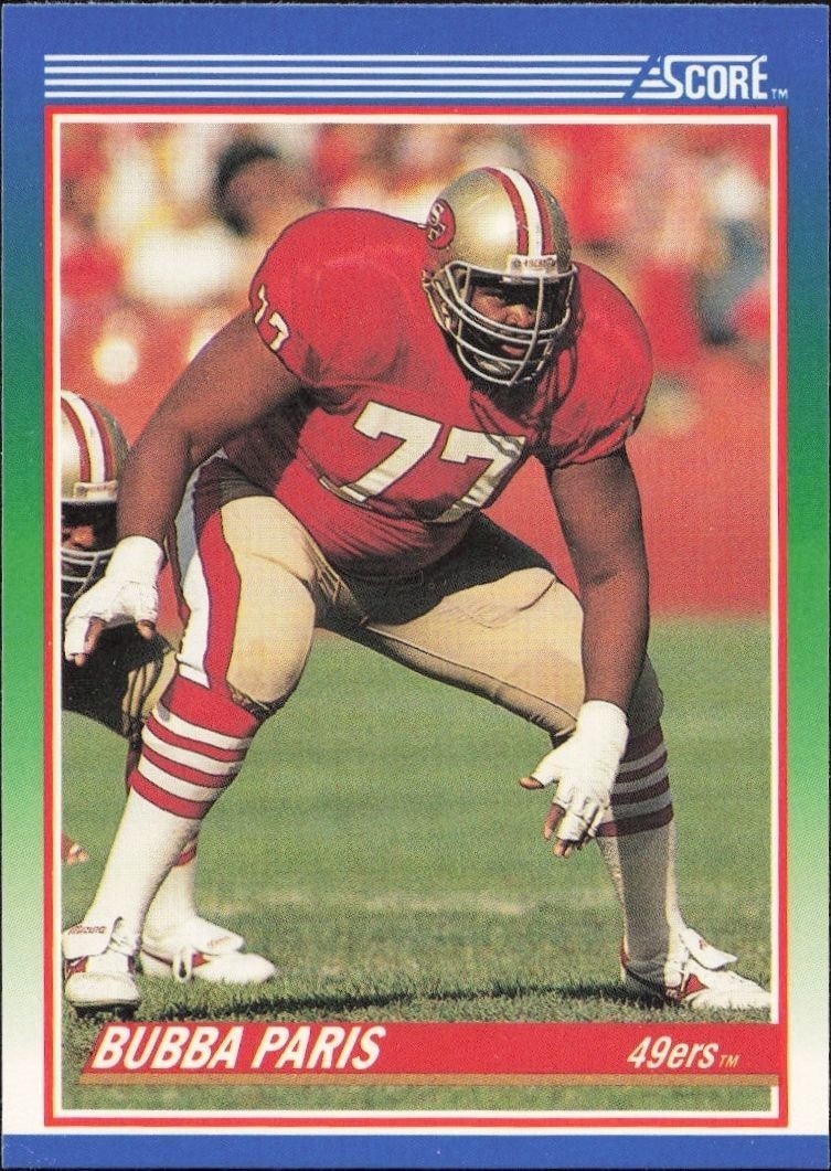 1990 Score Bubba Paris #77 trading card