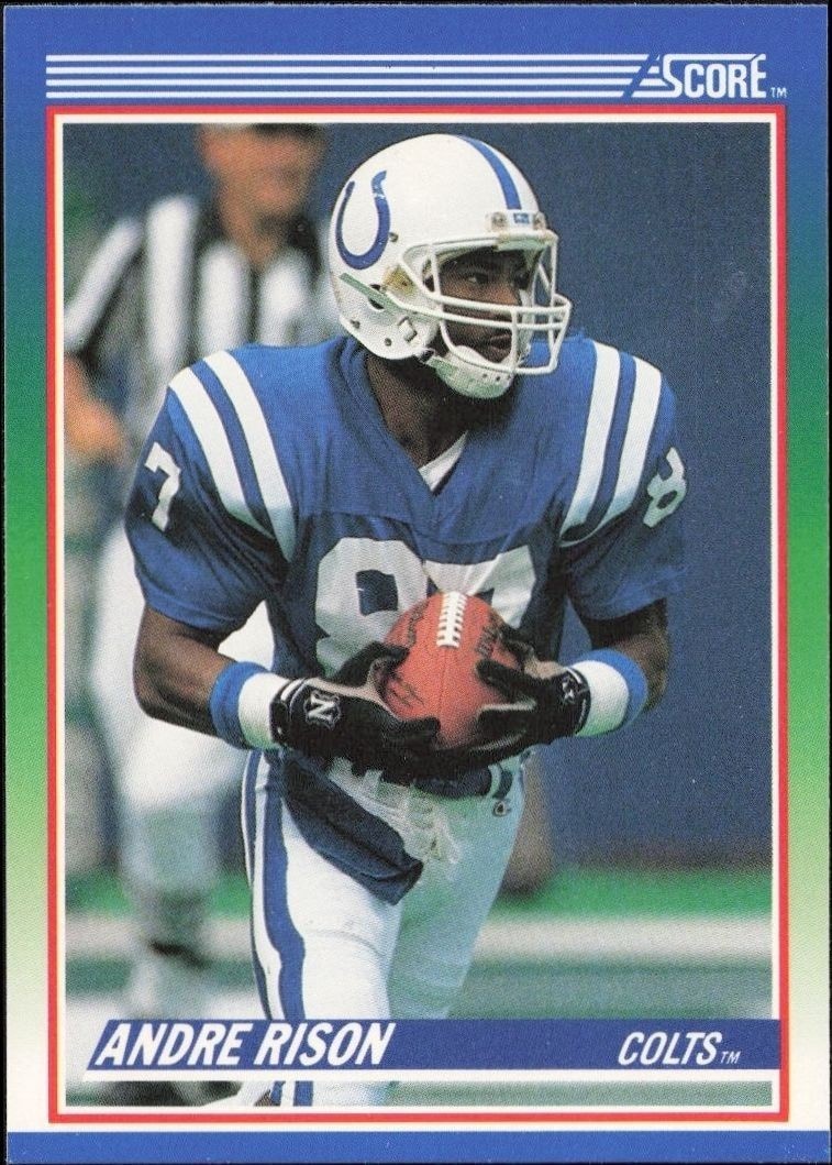 1990 Score Andre Rison #87 trading card