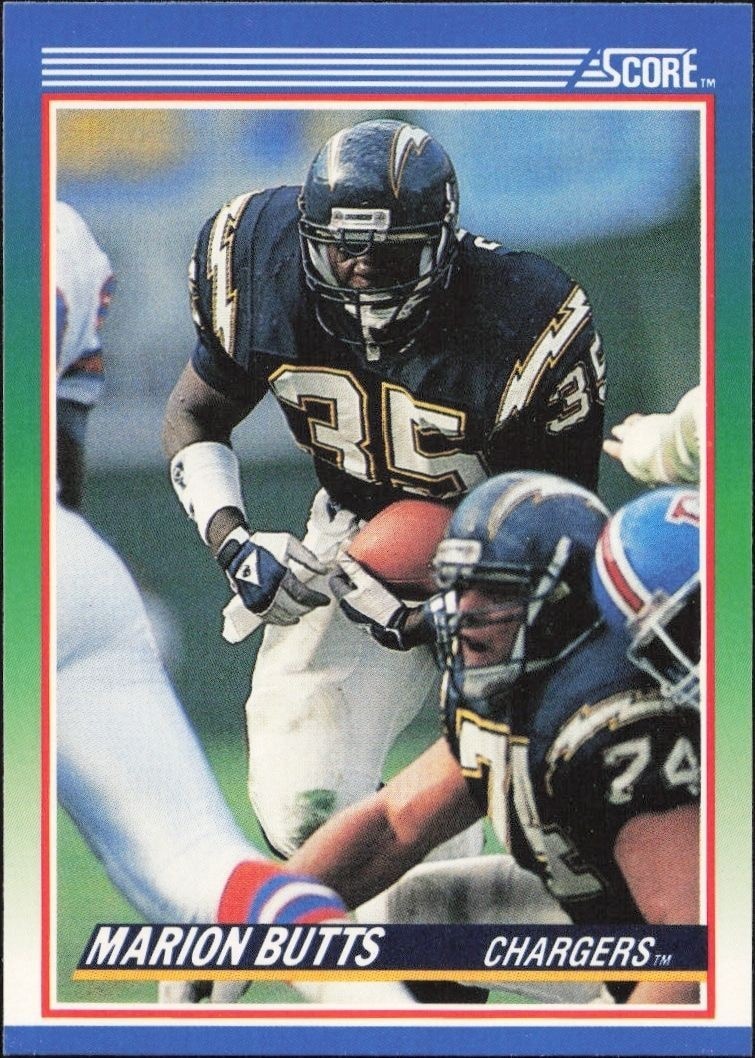 1990 Score Marion Butts #97 trading card