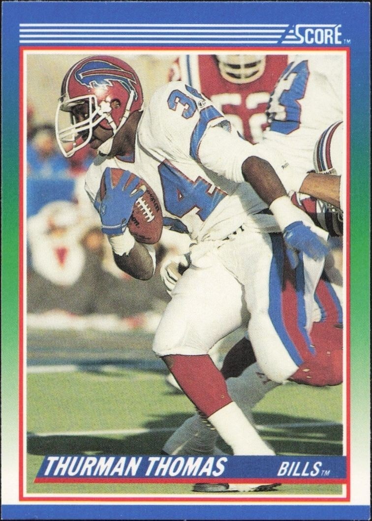 1990 Score Thurman Thomas #110 trading card