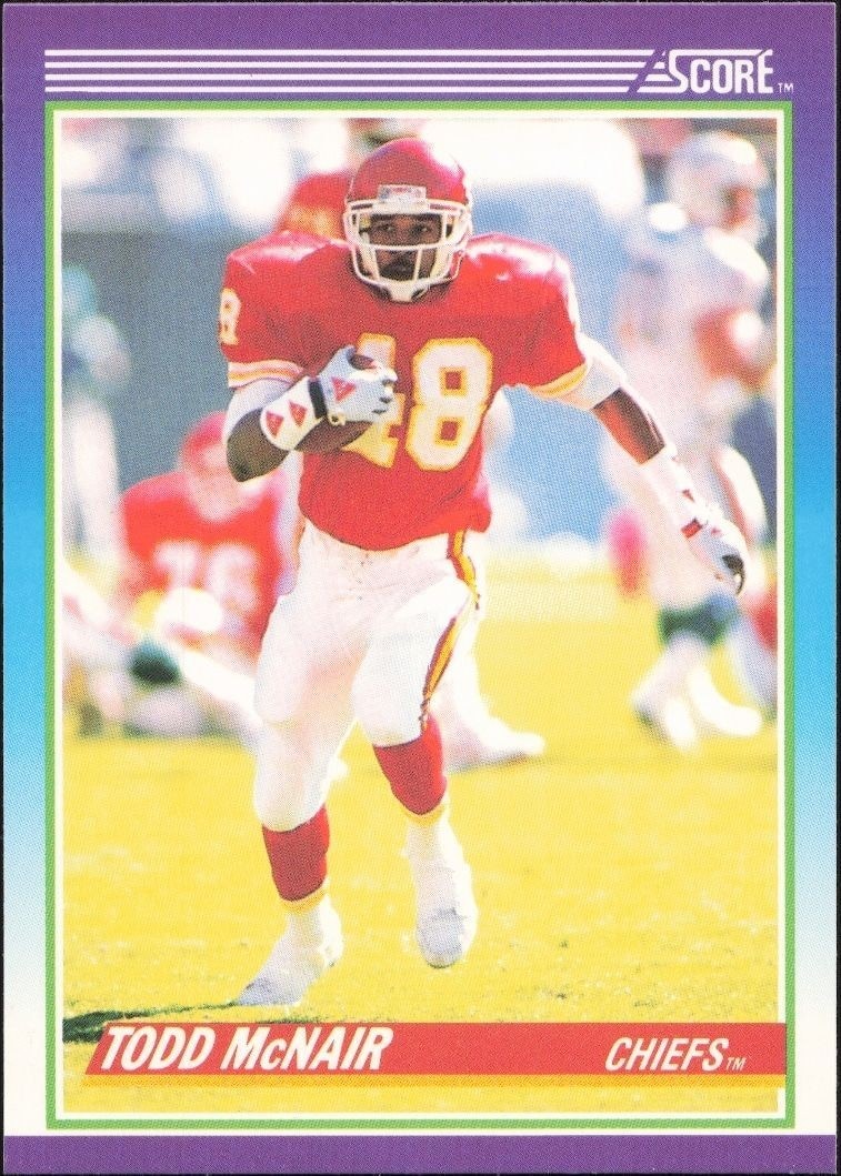 1990 Score Todd McNair #137 trading card