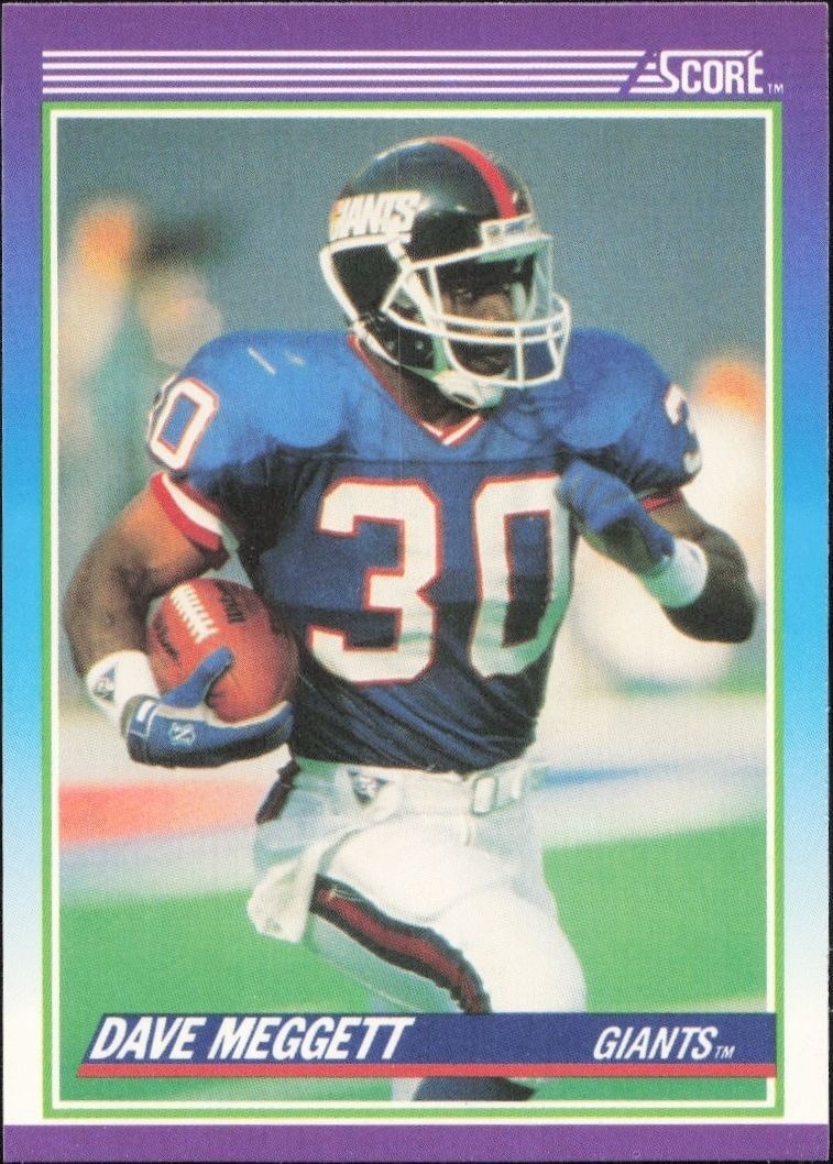 1990 Score Dave Meggett #150 trading card