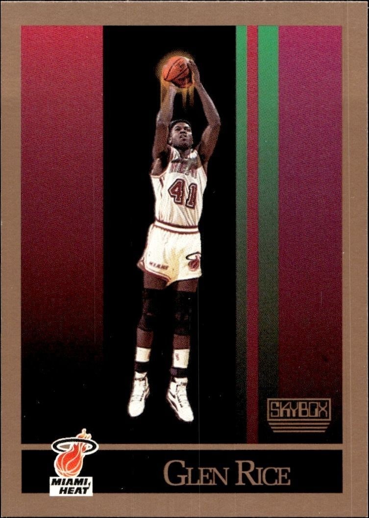 1990-91 Skybox Glen Rice #150 trading card
