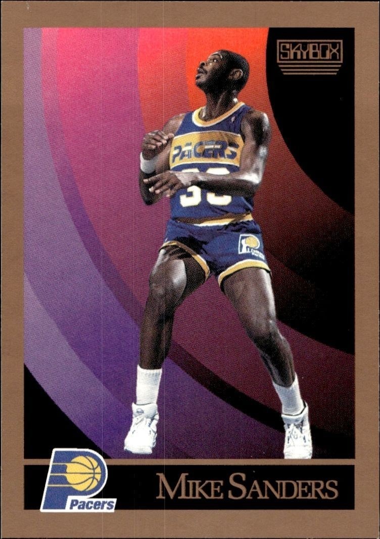1990-91 Skybox Mike Sanders #120 trading card