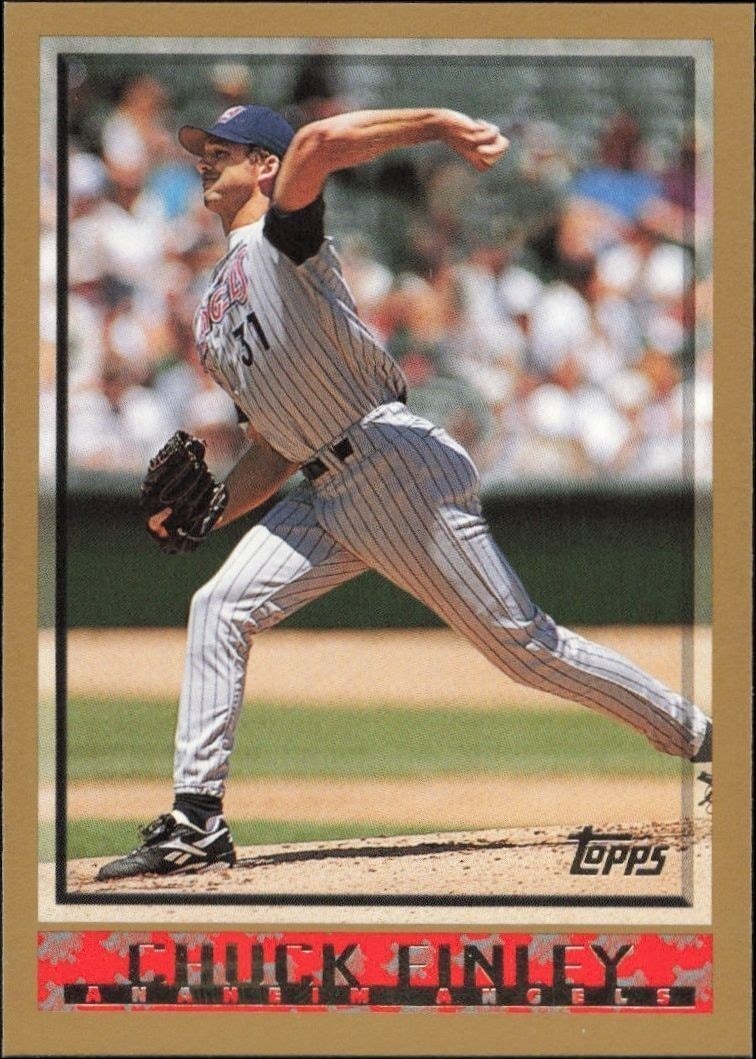 1998 Topps Series 1 Chuck Finley #152 trading card