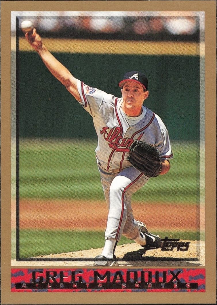 1998 Topps Series 2 Greg Maddux #296 trading card