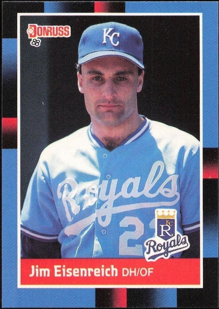 1988 Donruss Jim Eisenreich #343 trading card
