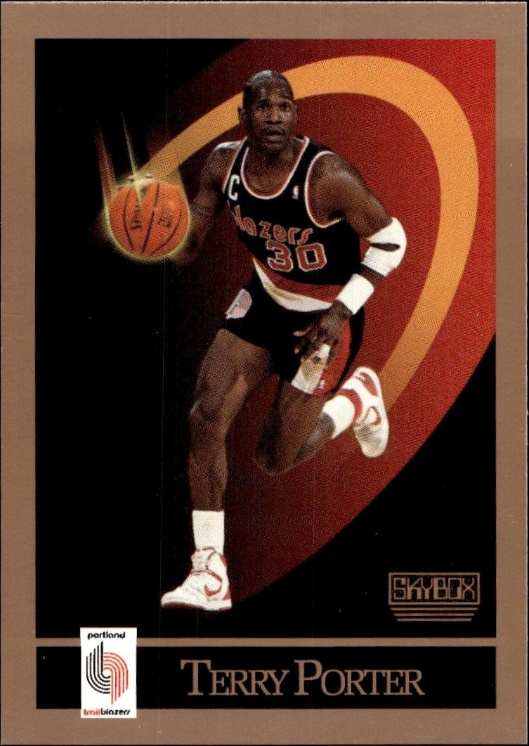 1990-91 Skybox Terry Porter #238 trading card