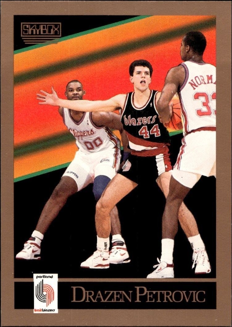 1990-91 Skybox Drazen Petrovic #237 trading card
