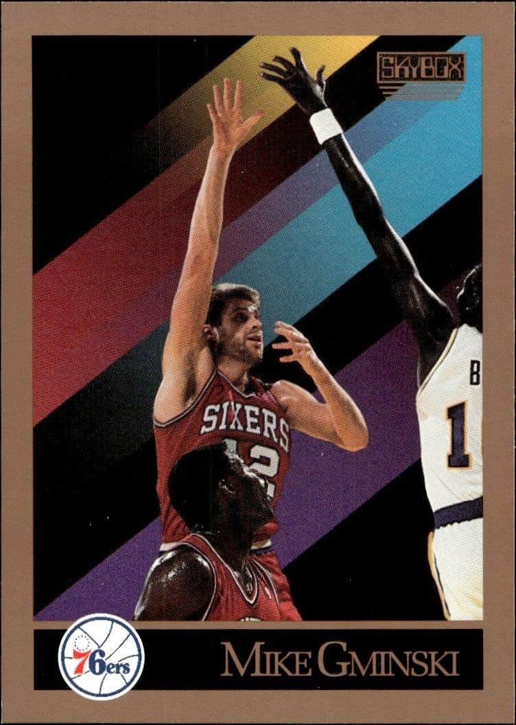 1990-91 Skybox Mike Gminski #215 trading card