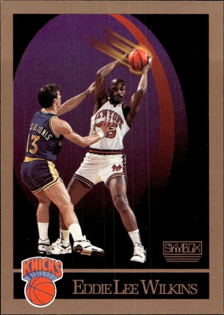 1990-91 Skybox Eddie Lee Wilkins #196 trading card