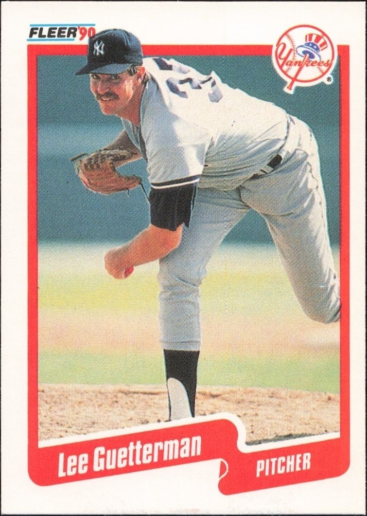 1990 Fleer Lee Guetterman #443 trading card