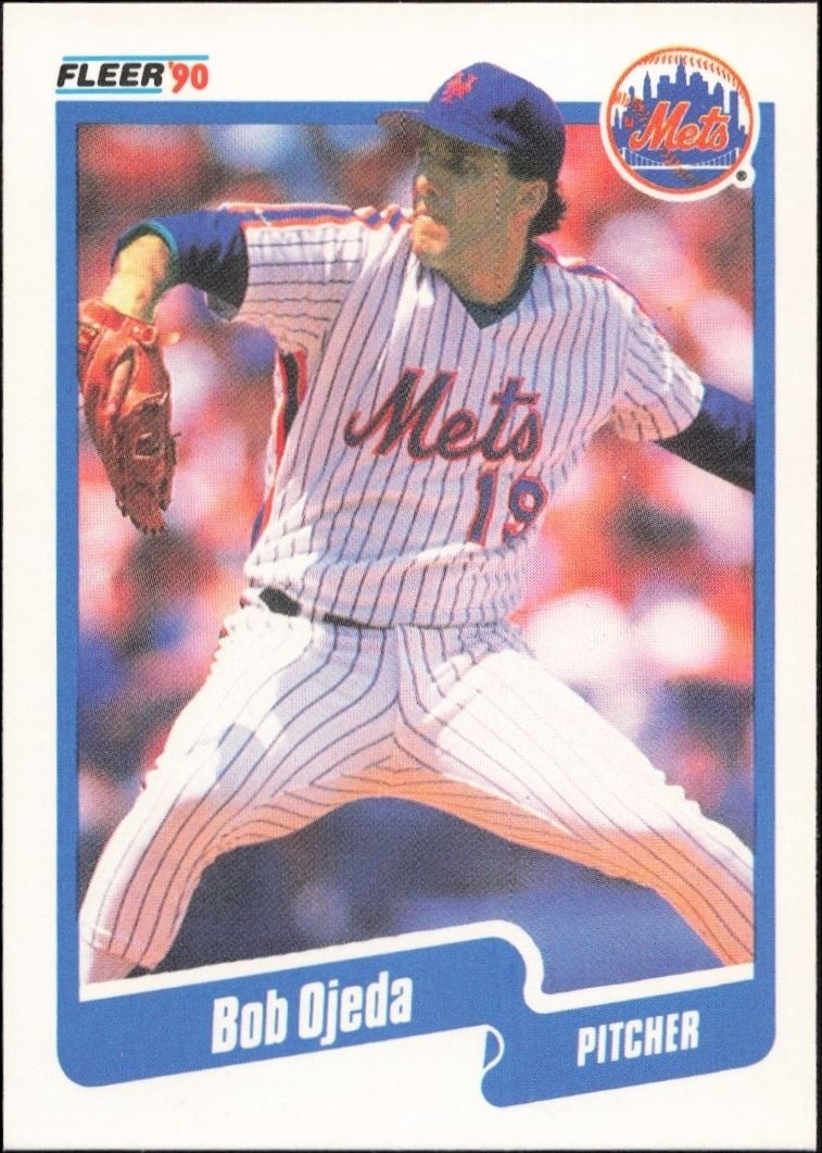 1990 Fleer Bob Ojeda #214 trading card