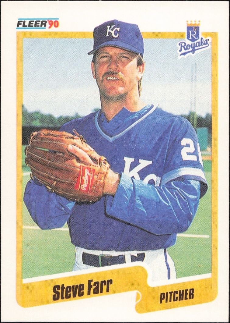 1990 Fleer Steve Farr #107 trading card