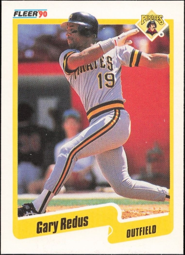 1990 Fleer Gary Redus #476 trading card