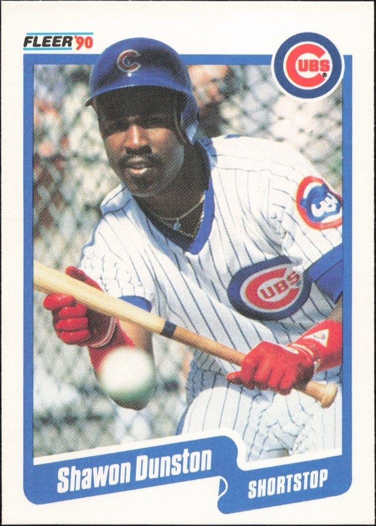 1990 Fleer Shawon Dunston #30 trading card