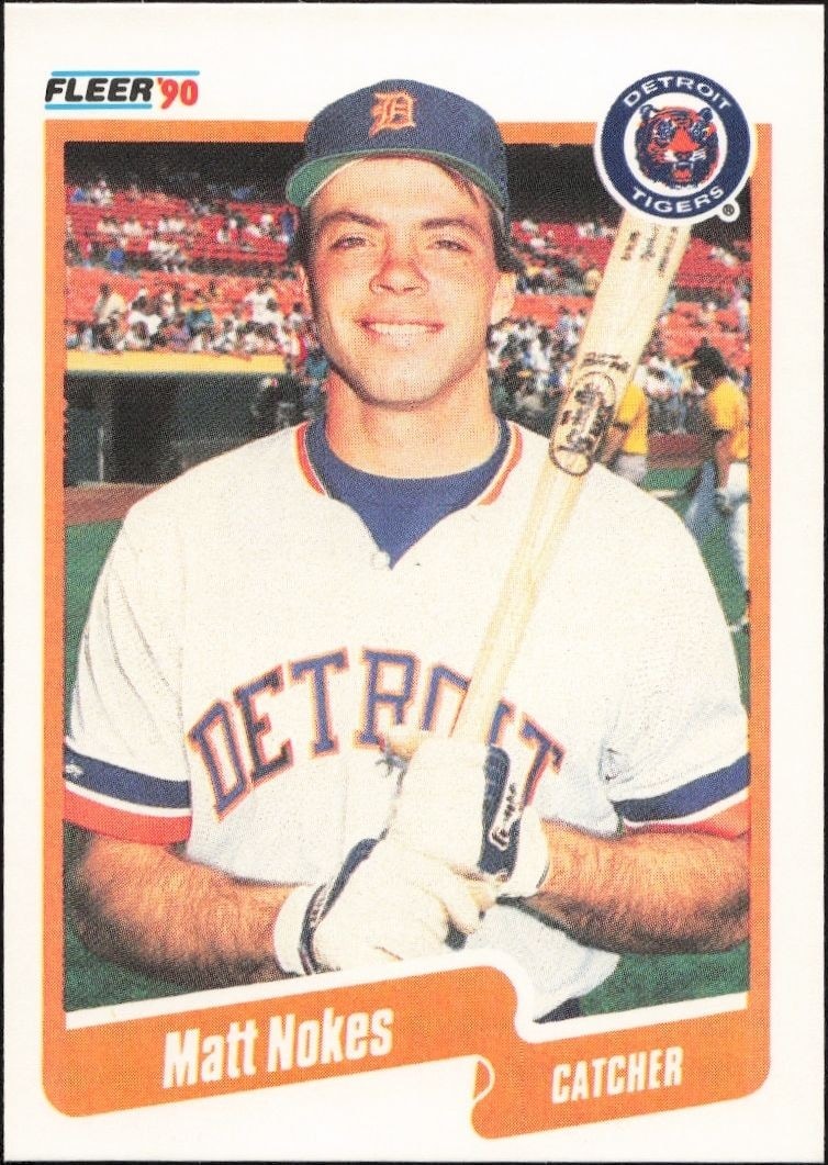1990 Fleer Matt Nokes #611 trading card