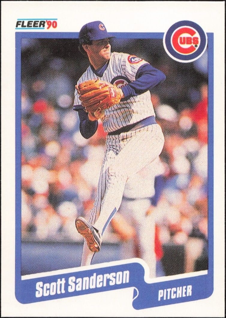 1990 Fleer Scott Sanderson #41 trading card