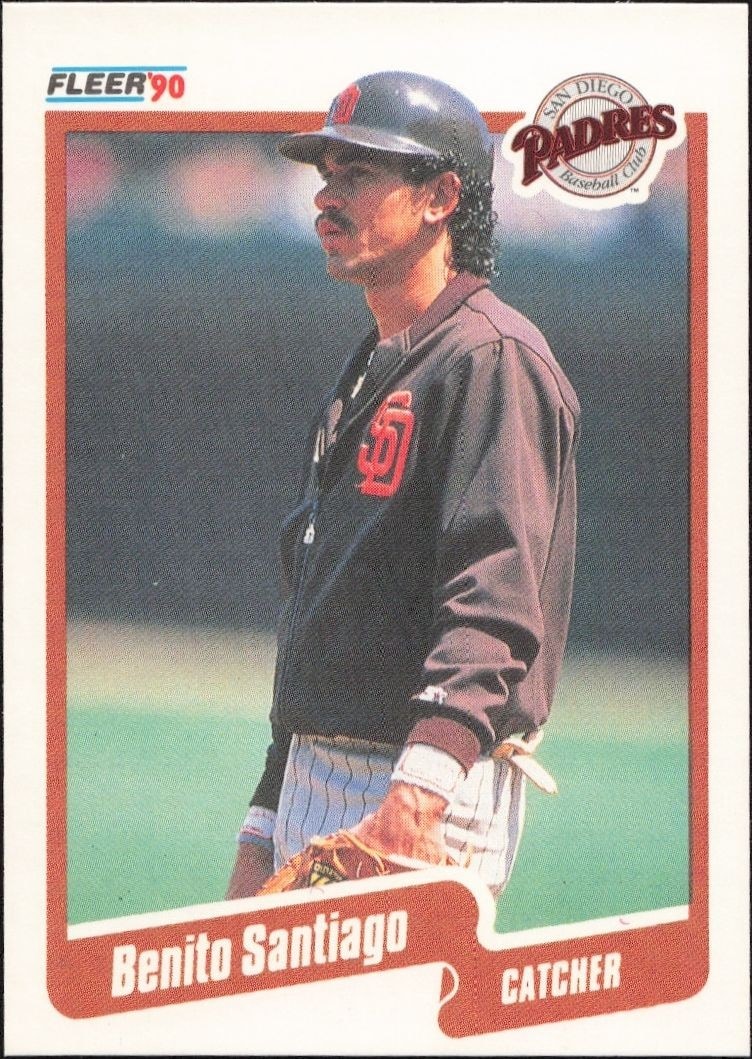 1990 Fleer Benito Santiago #167 trading card