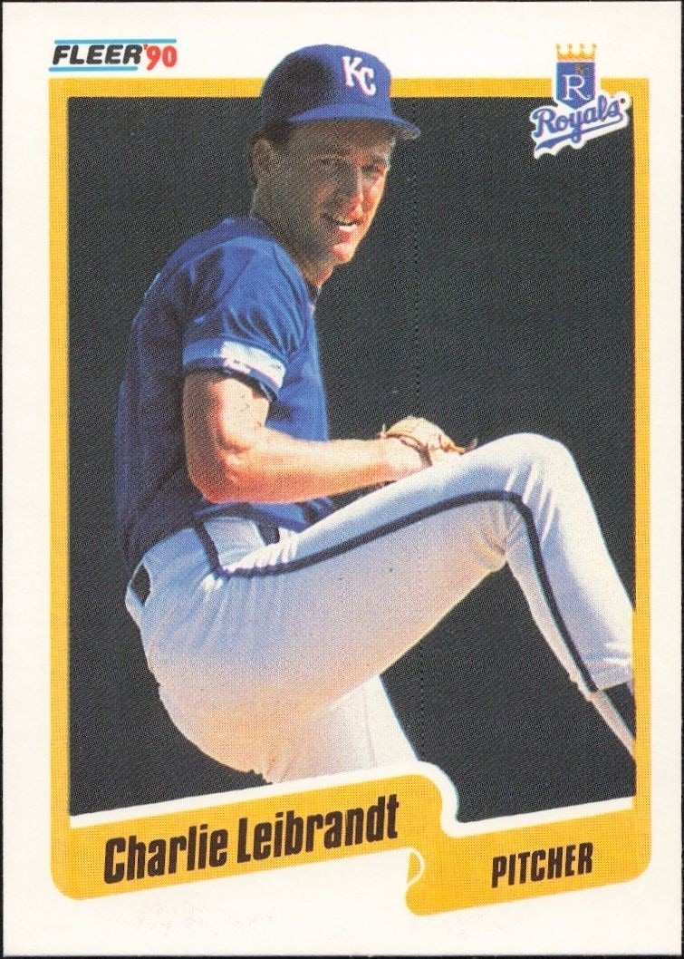 1990 Fleer Charlie Leibrandt #112 trading card