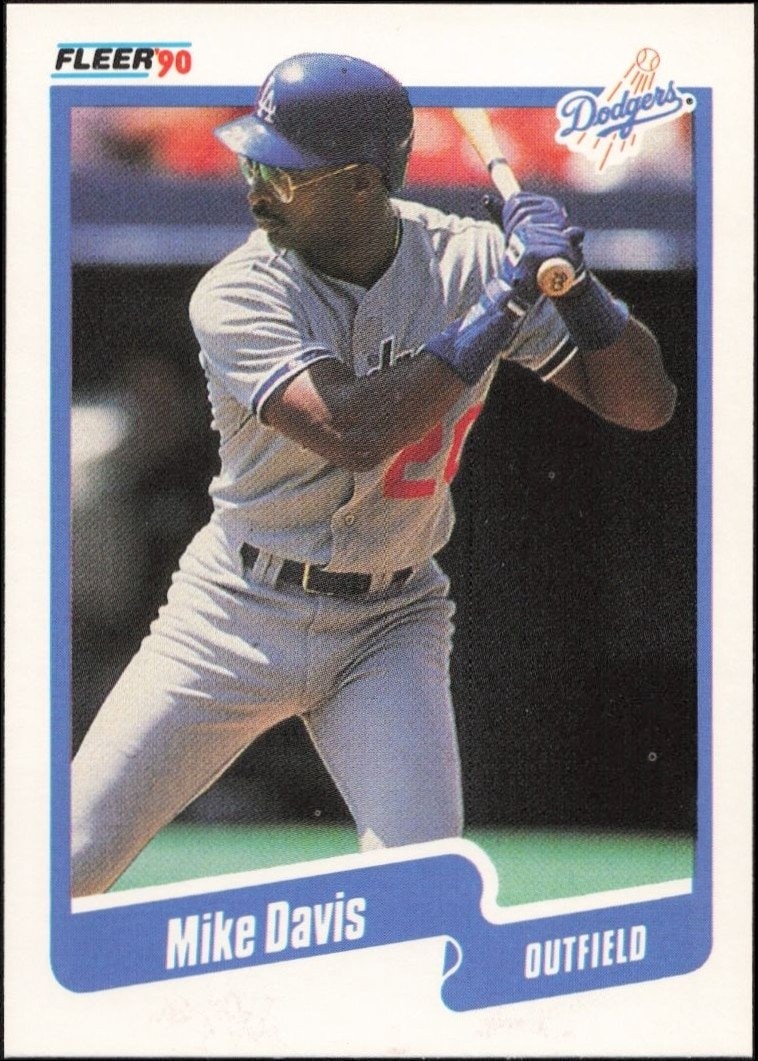 1990 Fleer Mike Davis #391 trading card