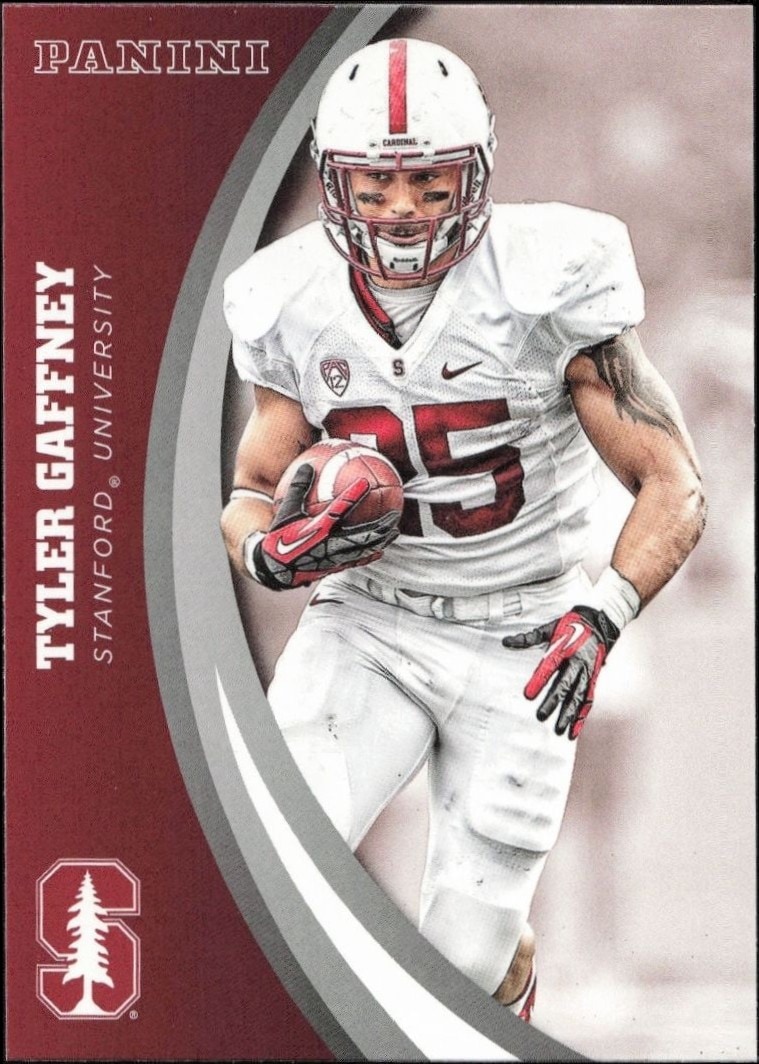 2015 Panini Stanford Cardinal Team Collection Tyler Gaffney #45 trading card