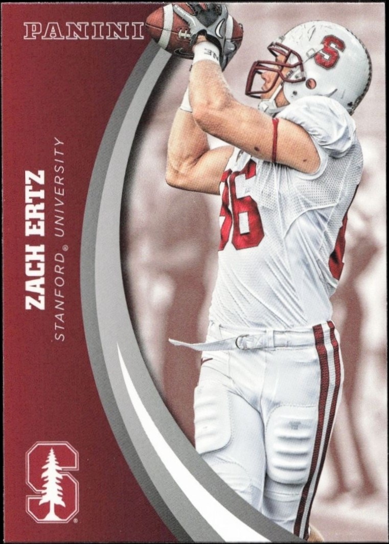 2015 Panini Stanford Cardinal Team Collection Zach Ertz #47 trading card