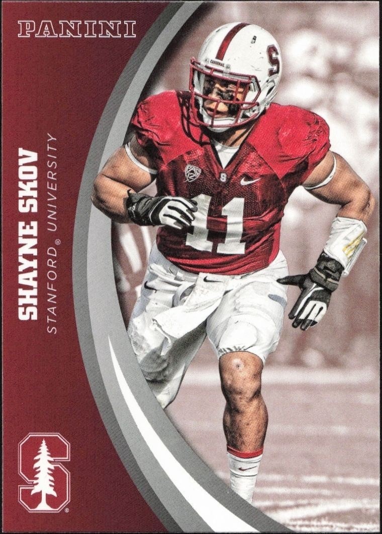 2015 Panini Stanford Cardinal Team Collection Shayne Skov #37 trading card