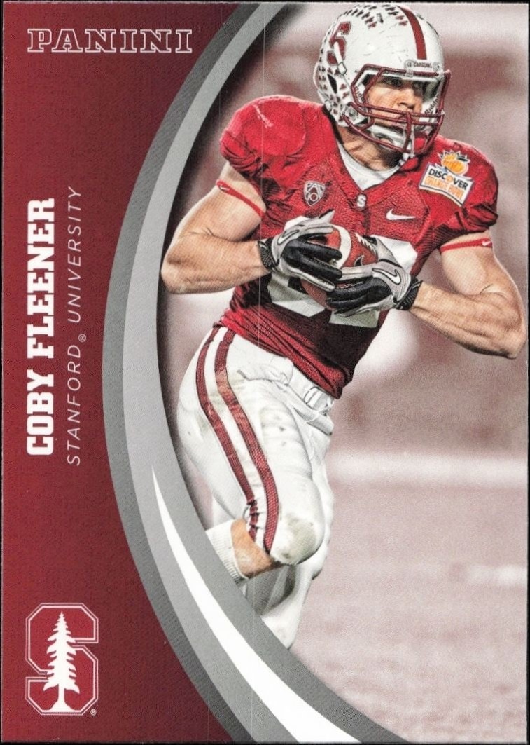 2015 Panini Stanford Cardinal Team Collection Coby Fleener #36 trading card