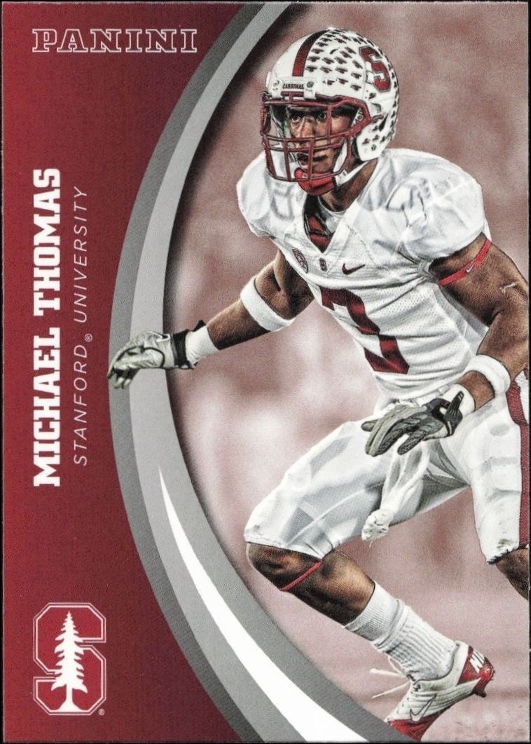 2015 Panini Stanford Cardinal Team Collection Michael Thomas #32 trading card