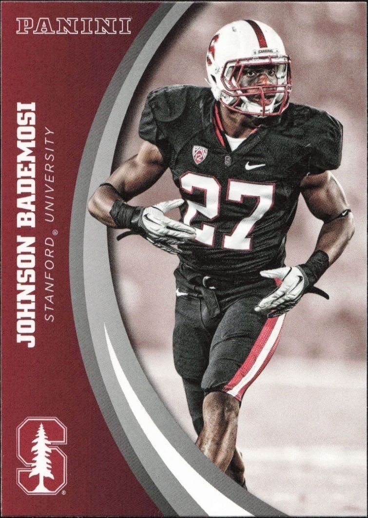 2015 Panini Stanford Cardinal Team Collection Johnson Bademosi #24 trading card