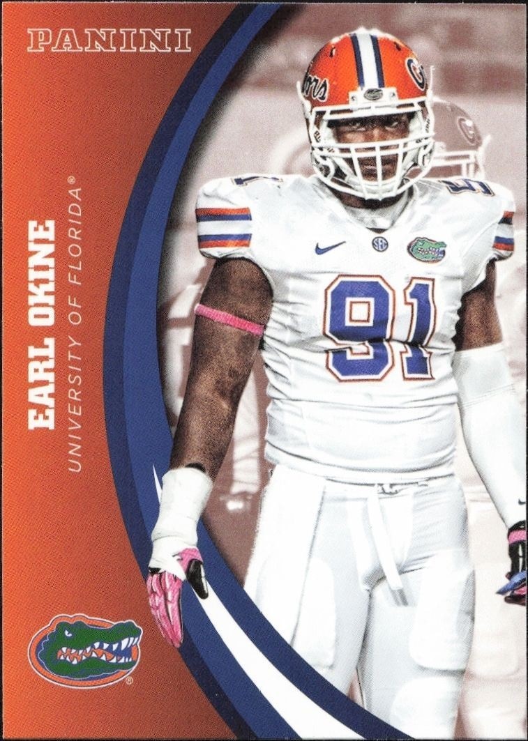 2015 Panini Florida Team Collection Earl Okine #16 trading card