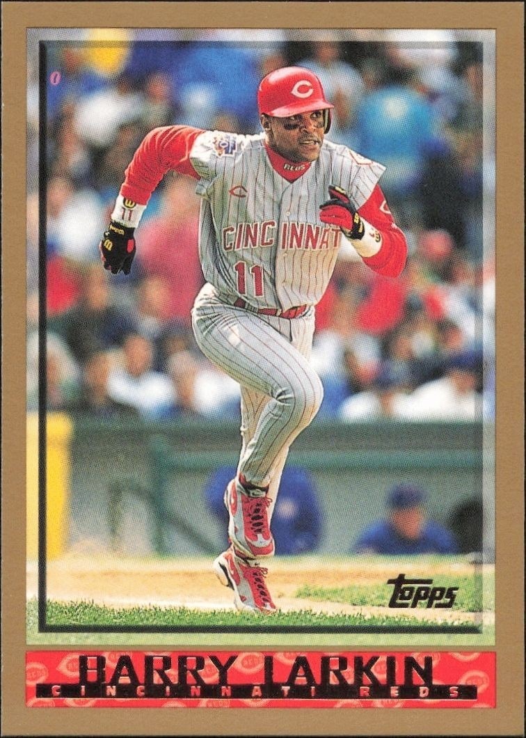 1998 Topps Series 2 Barry Larkin #302 trading card