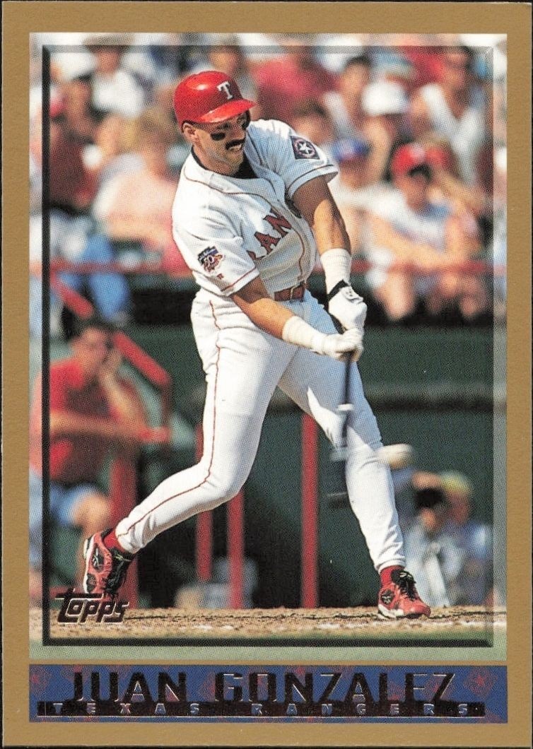 1998 Topps Series 1 Juan Gonzalez #30 trading card