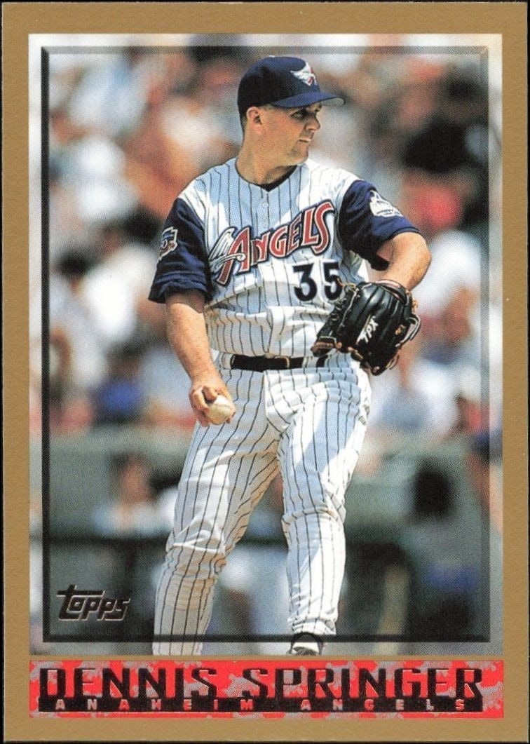 1998 Topps Series 1 Dennis Springer #243 trading card