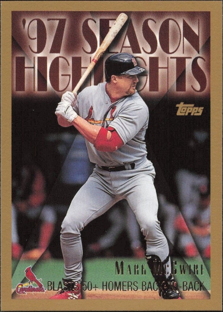 1998 Topps Mark McGwire #478 trading card