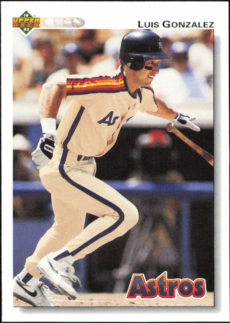 1992 Upper-Deck Low Number Luis Gonzalez #372 trading card