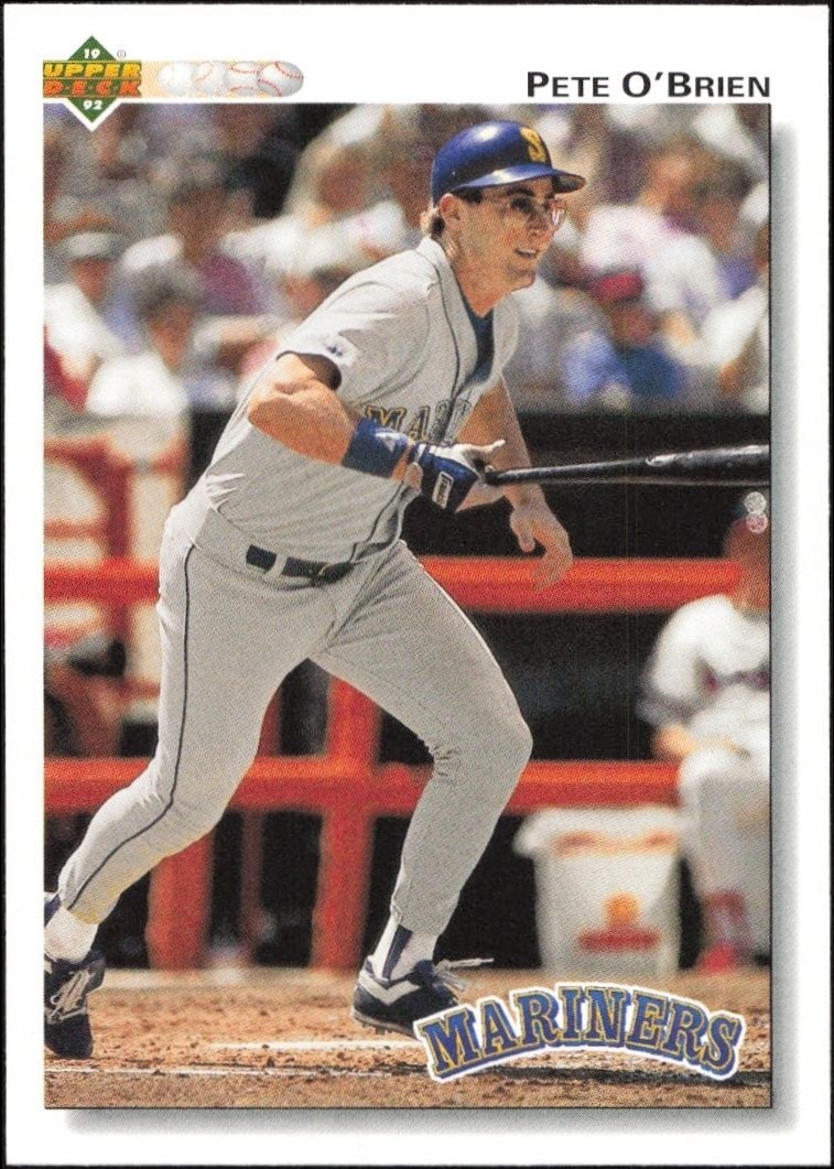 1992 Upper-Deck Low Number Pete O'Brien #388 trading card