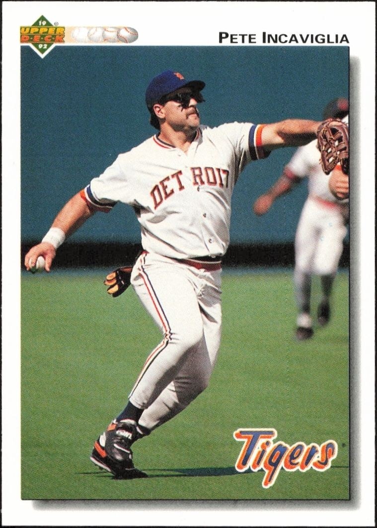 1992 Upper-Deck Low Number Pete Incaviglia #271 trading card