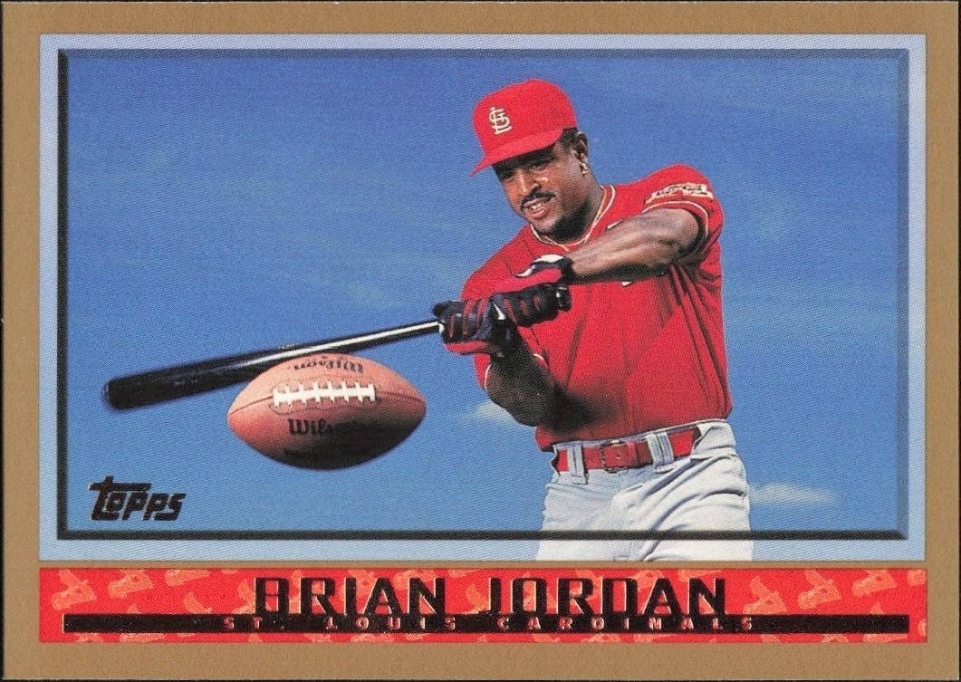 1998 Topps Series 2 Brian Jordan #287 trading card