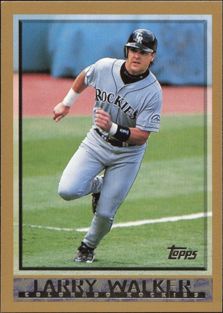 1998 Topps Series 1 Larry Walker #2 trading card