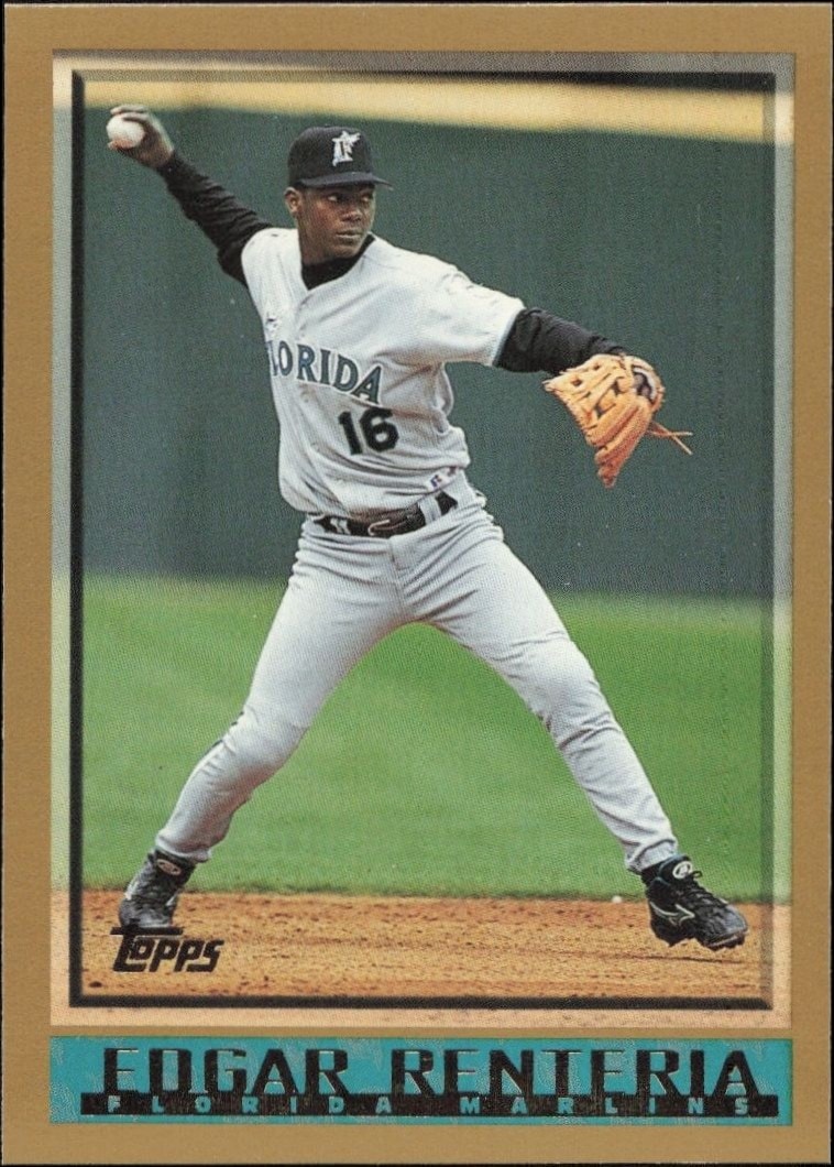 1998 Topps Series 1 Edgar Renteria #93 trading card