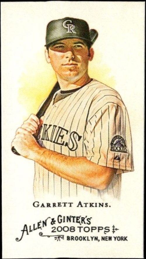2008 Topps Allen & Ginter Garrett Atkins #95 baseball trading card front
