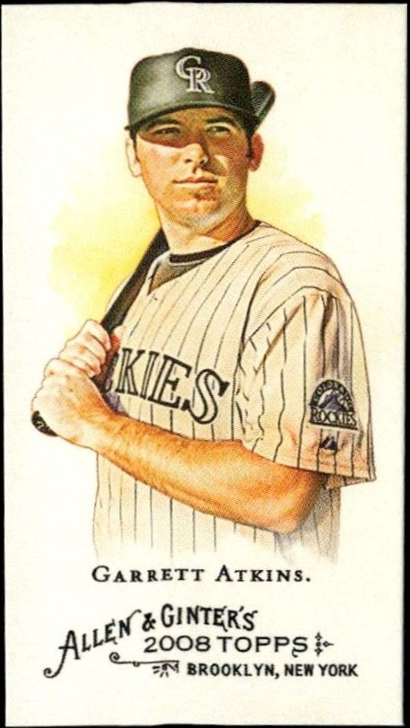 2008 Topps Allen & Ginter Garrett Atkins #95 trading card