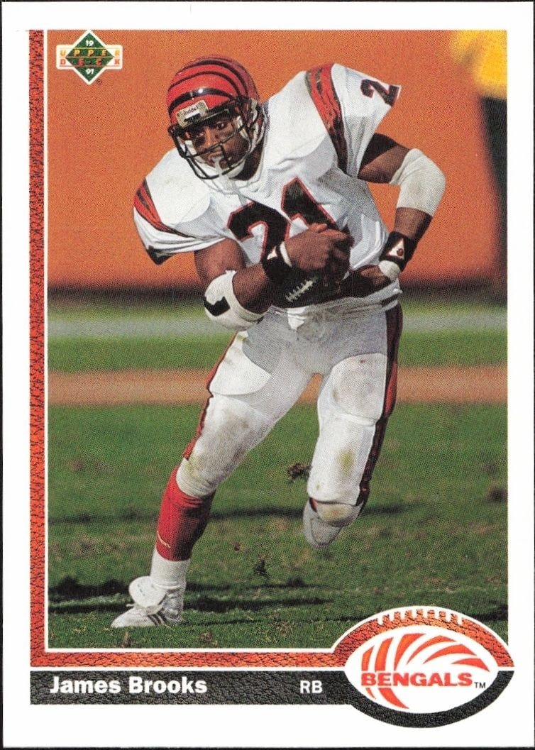 1991 Upper-Deck James Brooks #365 trading card