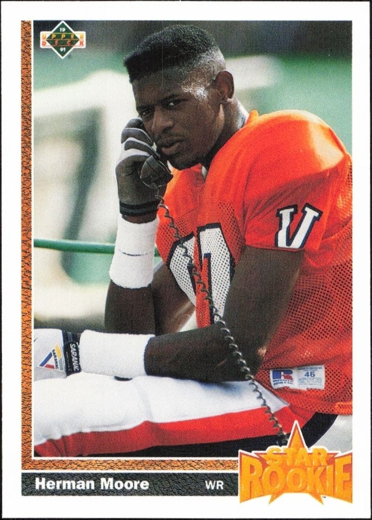 1991 Upper-Deck Herman Moore #17 trading card
