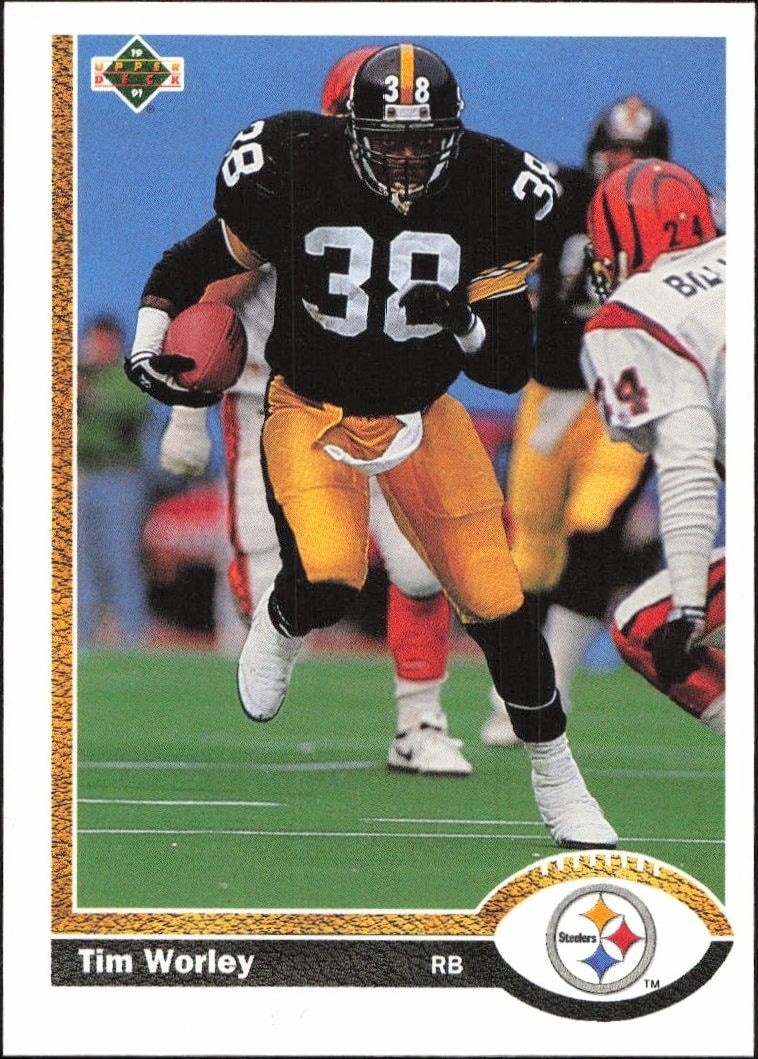 1991 Upper-Deck Tim Worley #307 trading card